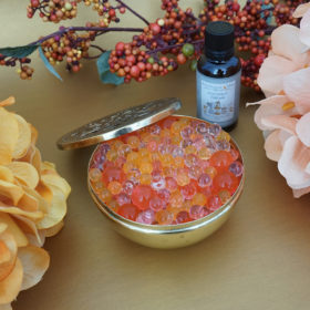 DIY scented aroma beads in a jar